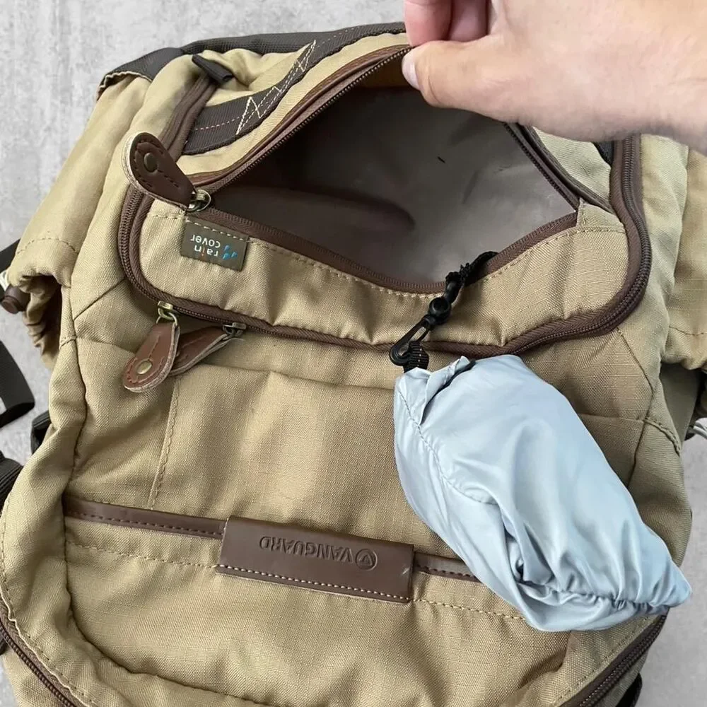 NWOT Vanguard Havana 41 Camera Backpack Khaki Canvas DSLR Bag w/ Rain Cover